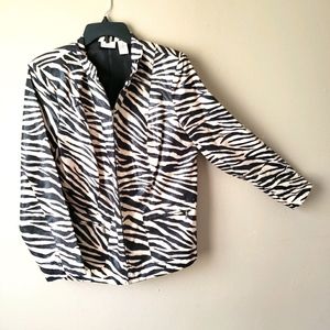 Ladies Zebra skin type jacket.